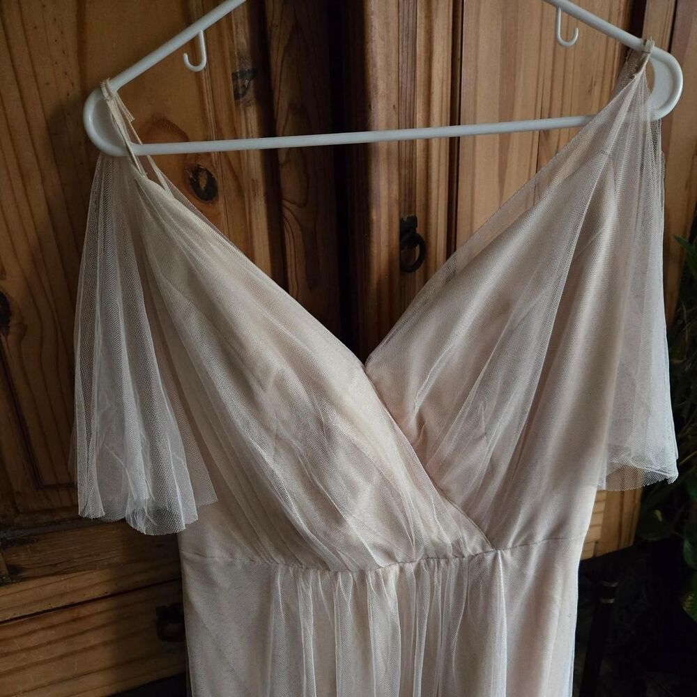 Jenny-yoo Women's Cream and Pink Dress